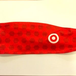 Red soccer headband